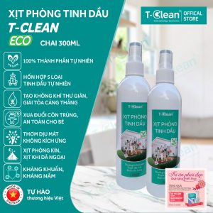 Xịt Phòng Tinh Dầu T-Clean Eco - Giải Pháp Lý Tưởng Cho Không Gian Sống Thoáng Mát